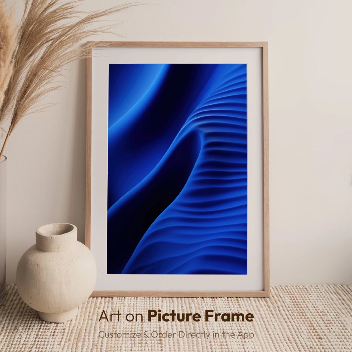 Blue Abyss: Wavy Depths in Digital Artistry - Image 7