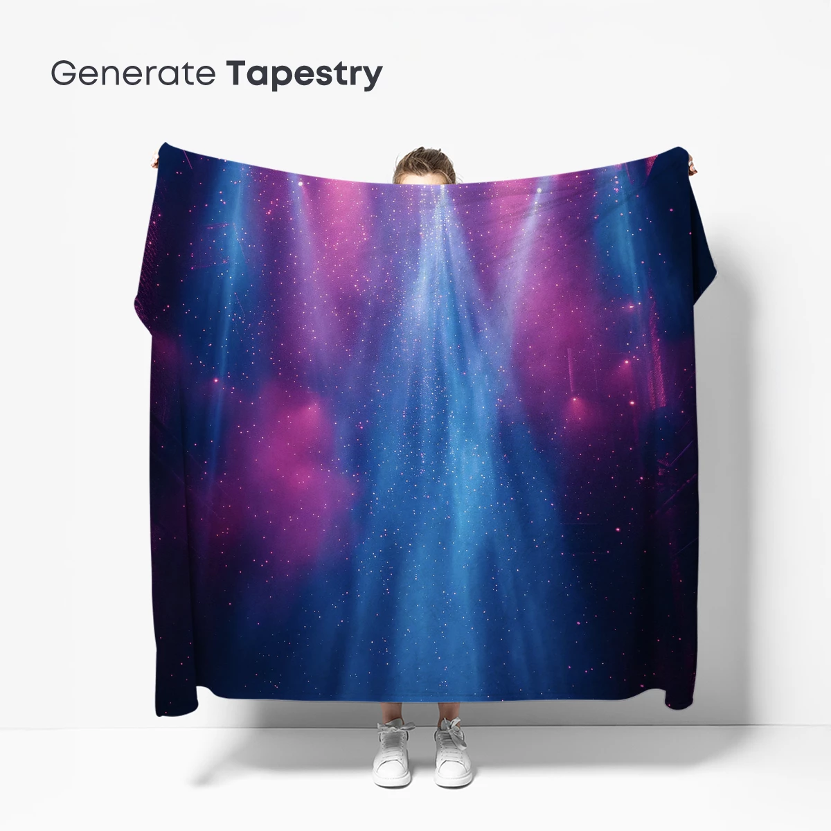 Neon Symphony: Light Beams in Cosmic Harmony - Image 5