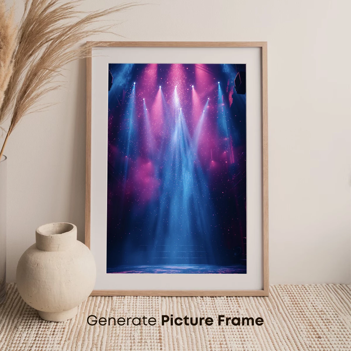 Neon Symphony: Light Beams in Cosmic Harmony - Image 7