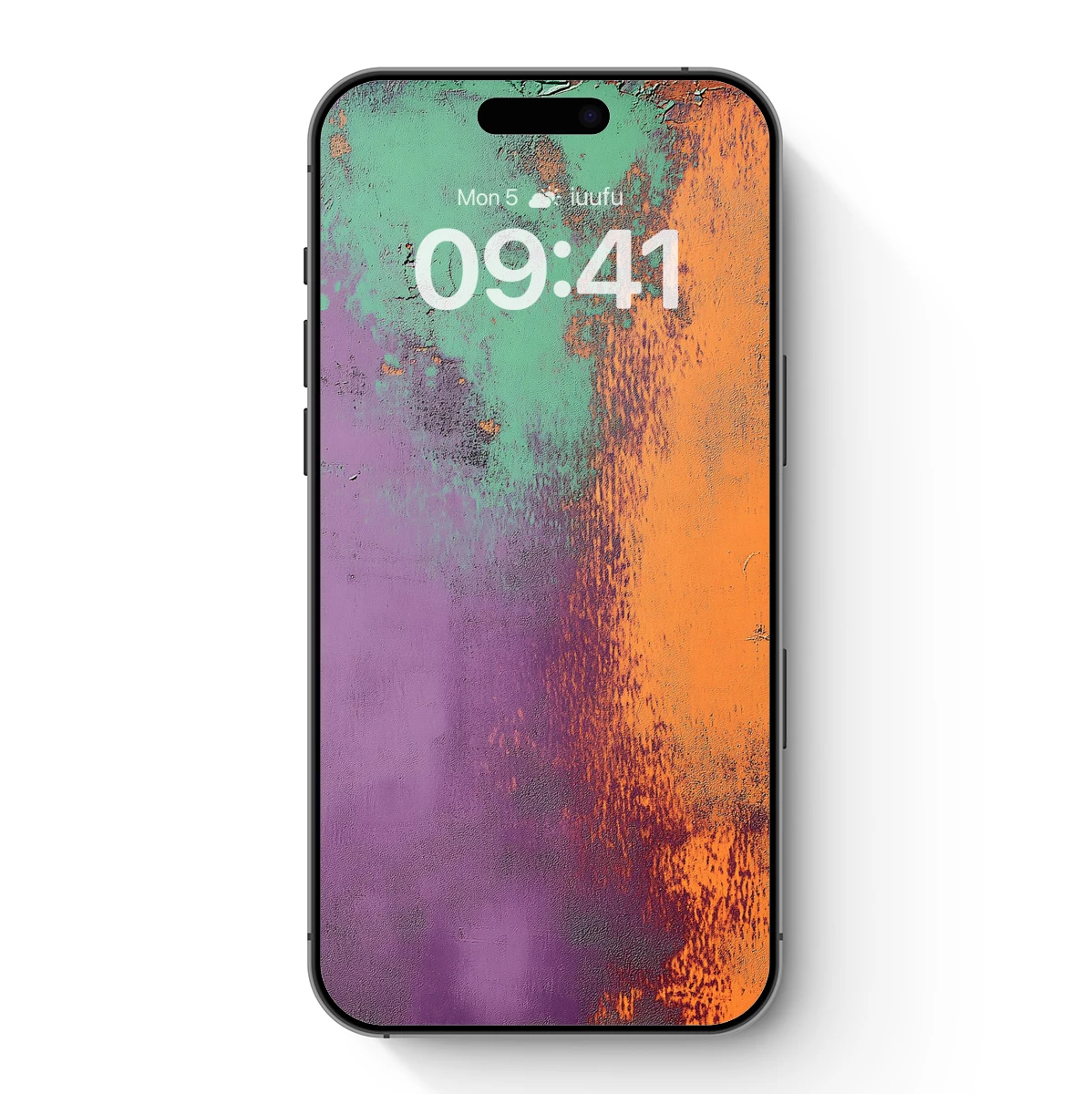 Abstract Fusion: Teal, Purple, and Orange Harmony