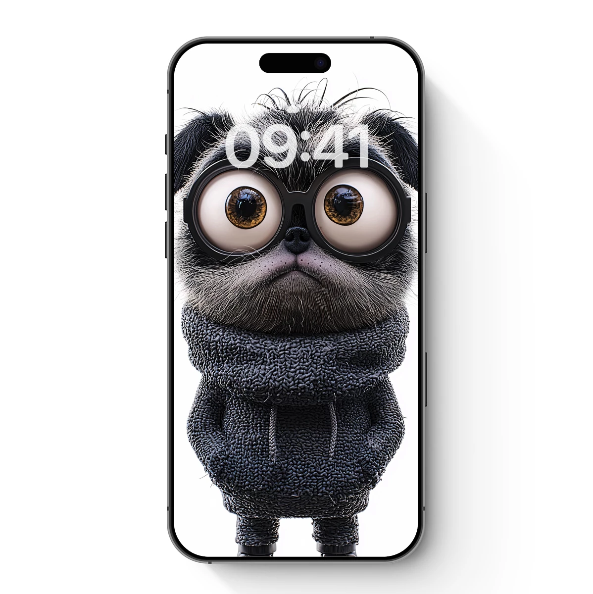 Glasses-Clad Critter: Quirky Charm in Textured Fur