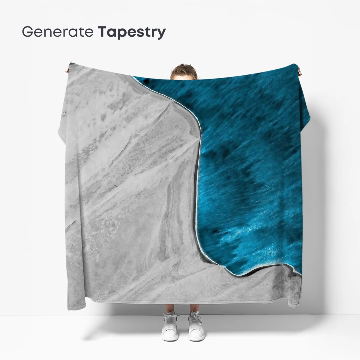 Azure Tides Embrace Snowy Shores - Image 5