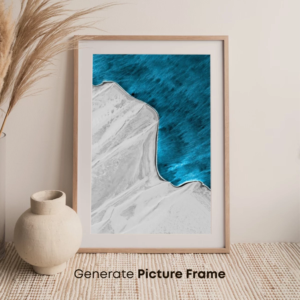 Azure Tides Embrace Snowy Shores - Image 7