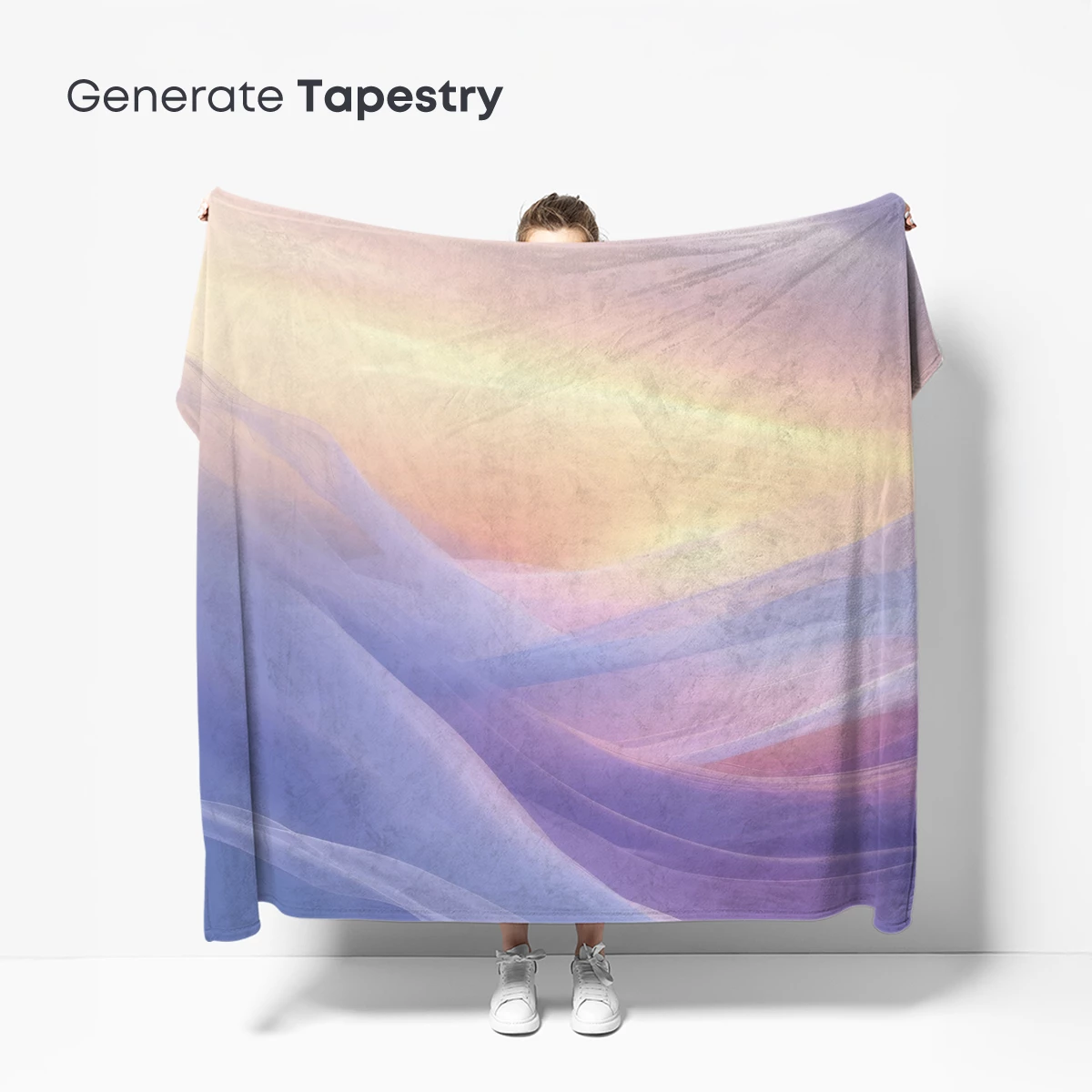 Ethereal Silk Sunset: Flowing Pastels in Harmony - Image 5