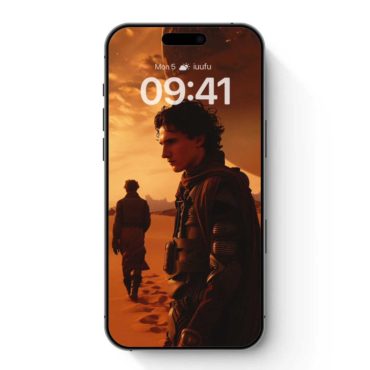 Desert Odyssey: Futuristic Nomads Under a Crimson Sky