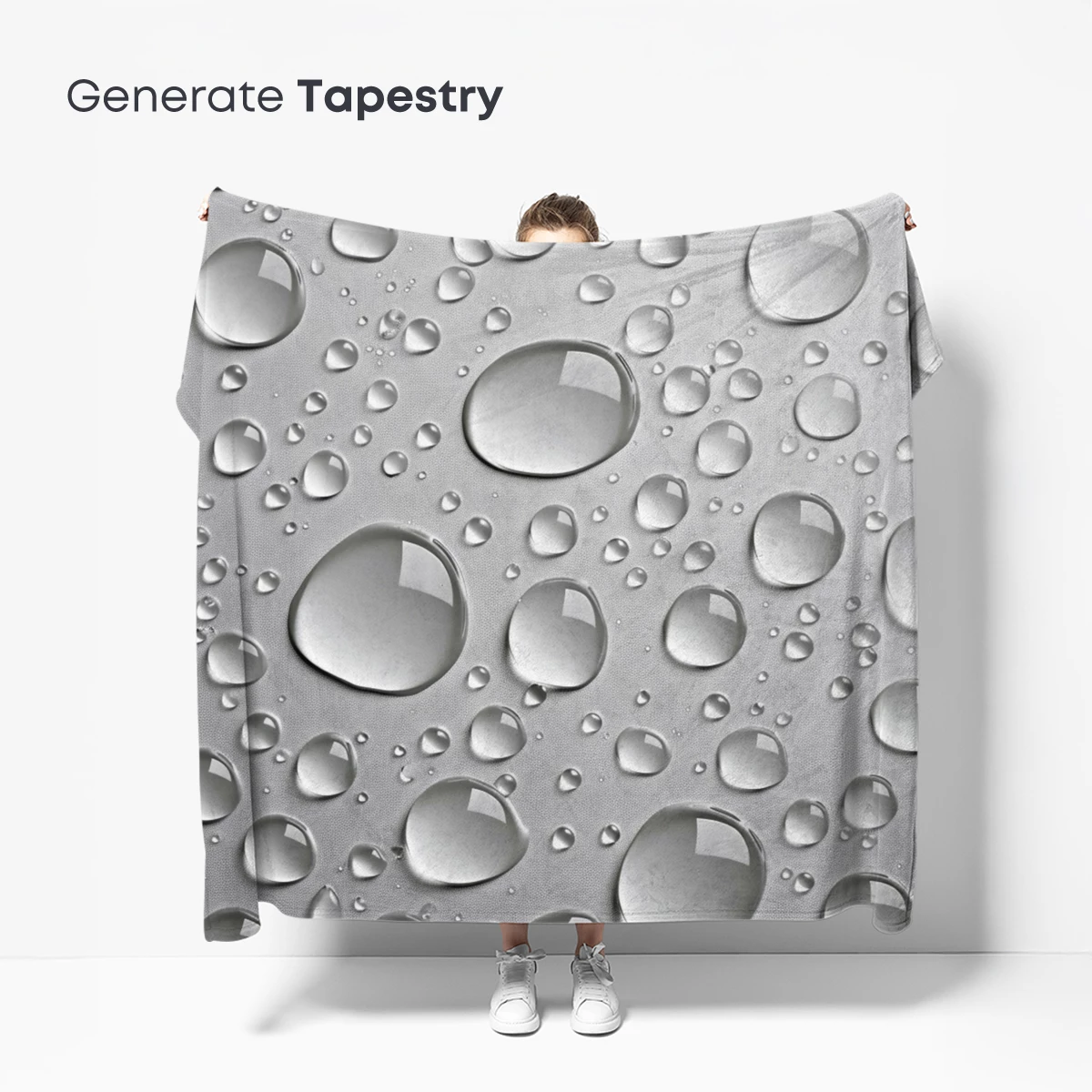 Crystal Droplets on Silver Canvas - Image 5