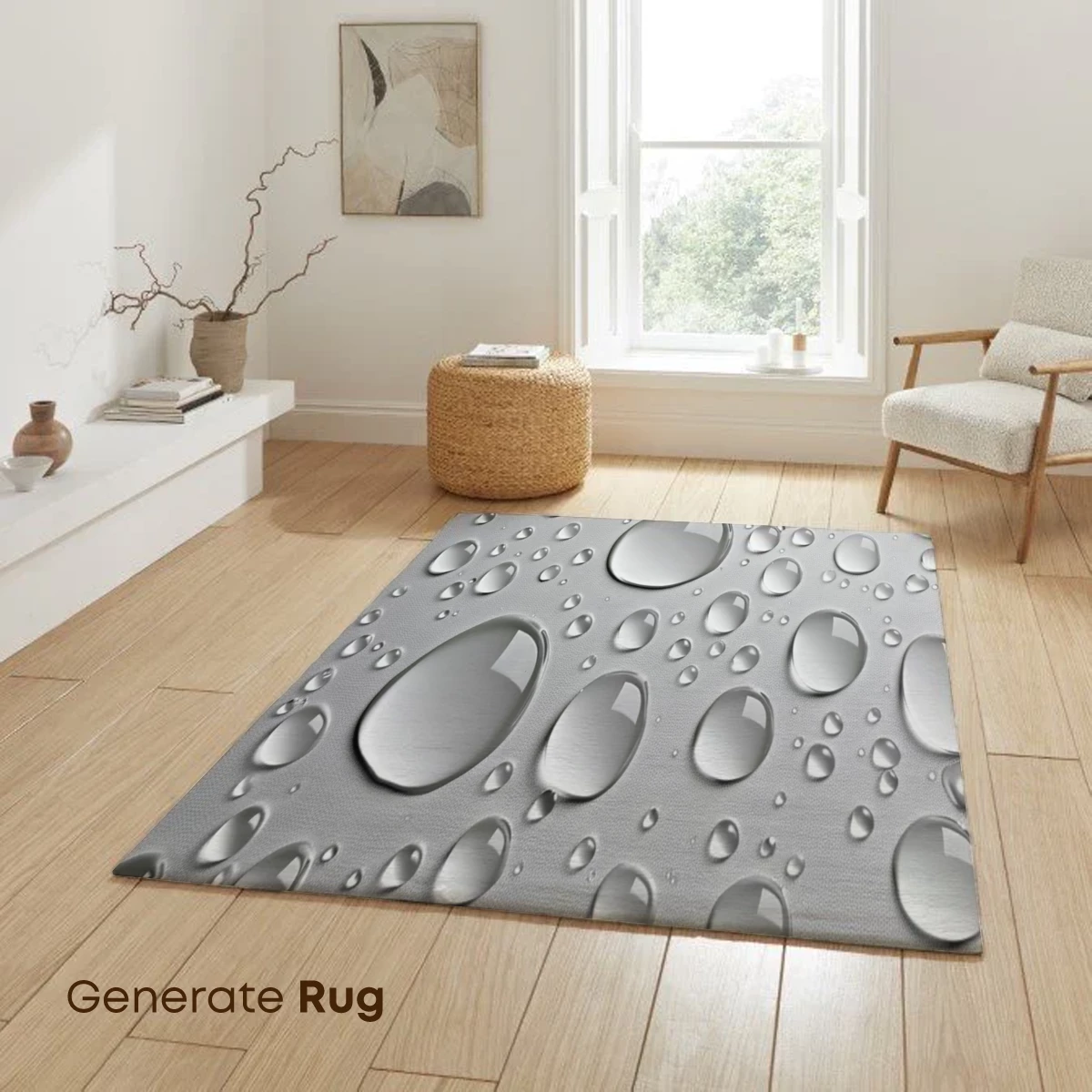 Crystal Droplets on Silver Canvas - Image 6