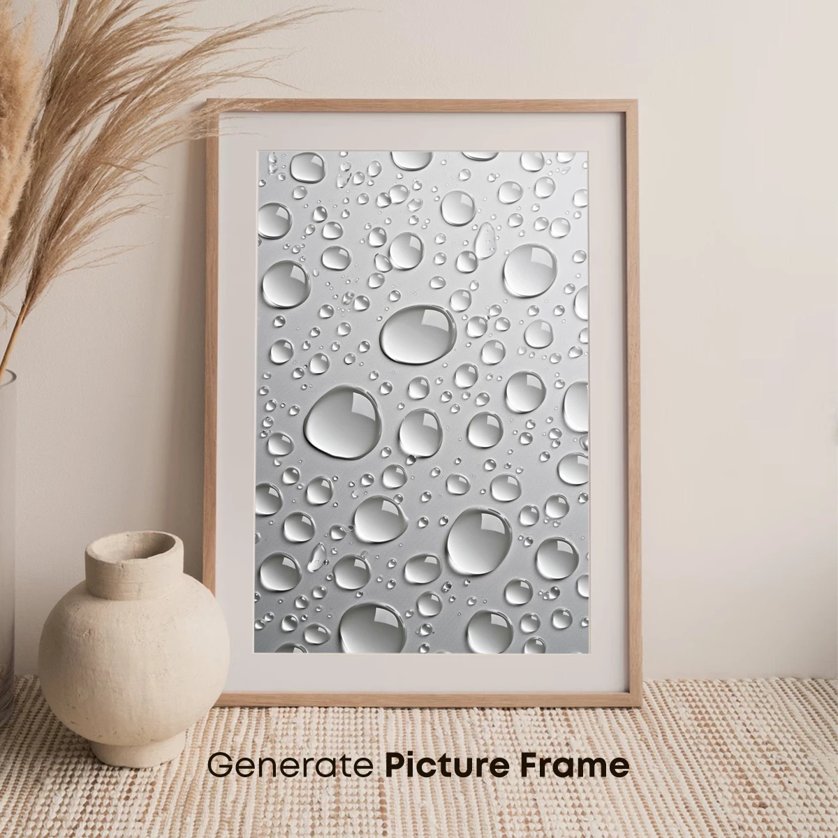 Crystal Droplets on Silver Canvas - Image 7