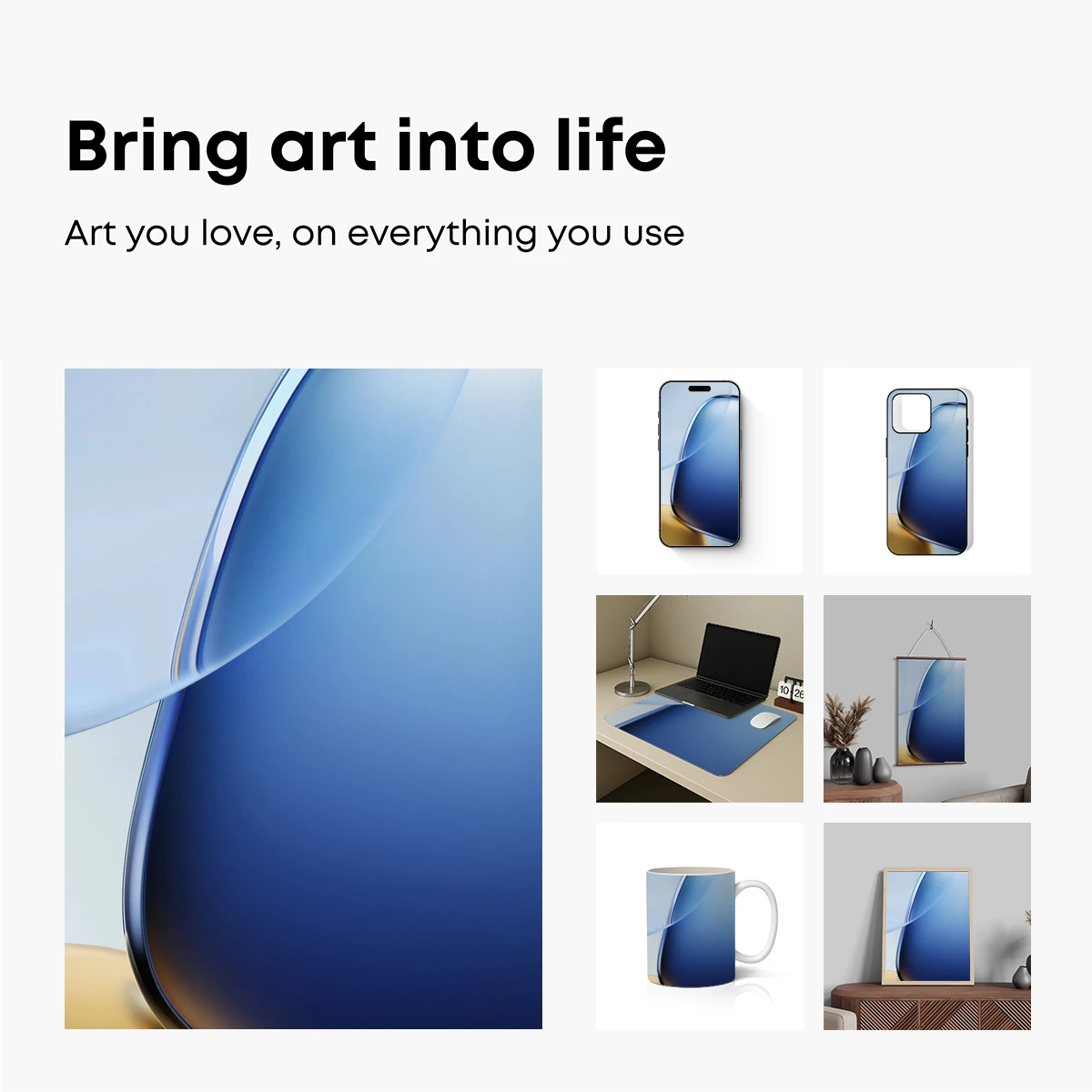 Ethereal Blue Curve: A Symphony of Light and Form - Image 2