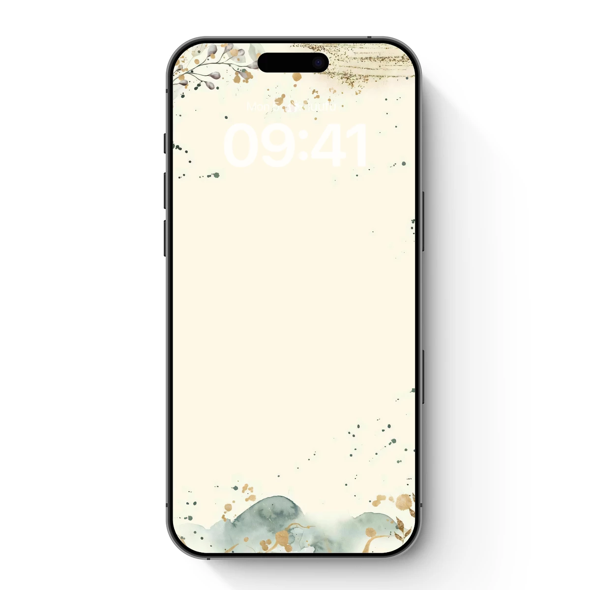 Ethereal Dawn: Watercolor Whispers and Gilded Flecks