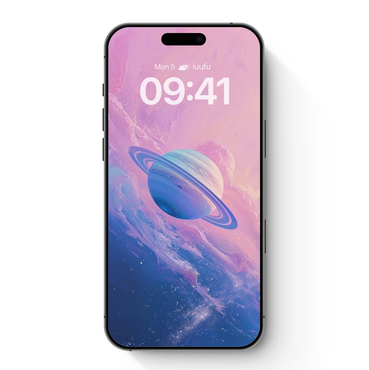 Cosmic Dream: Surreal Saturn in Pastel Nebula - Image 7