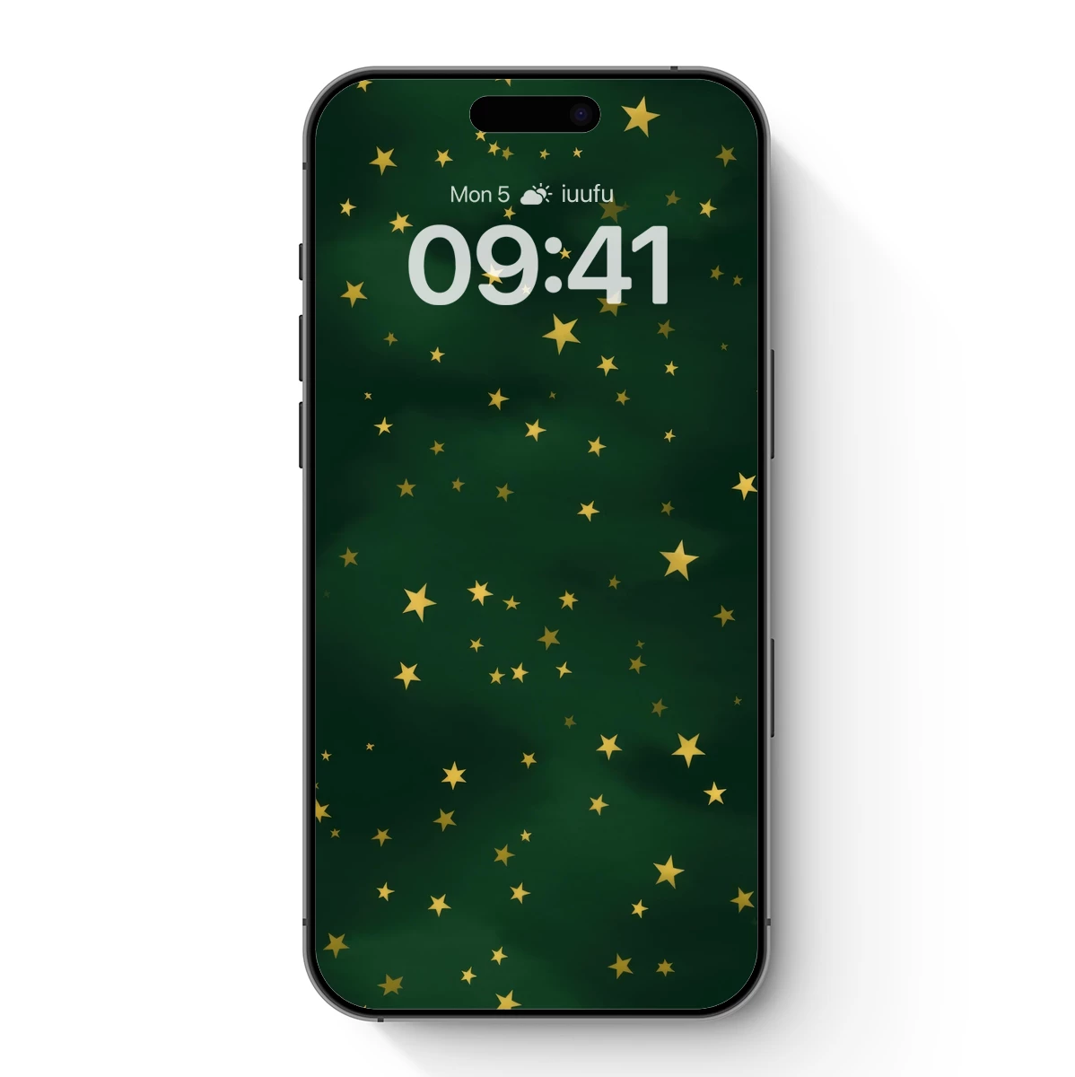 Golden Stars on Emerald Depths