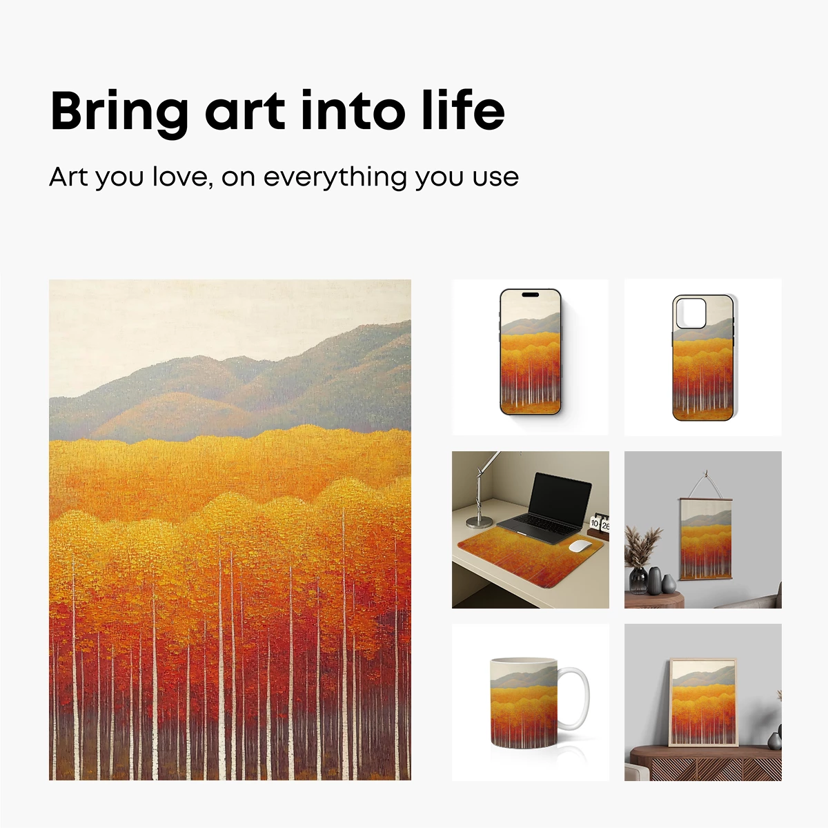 Autumnal Birch Symphony - Image 2