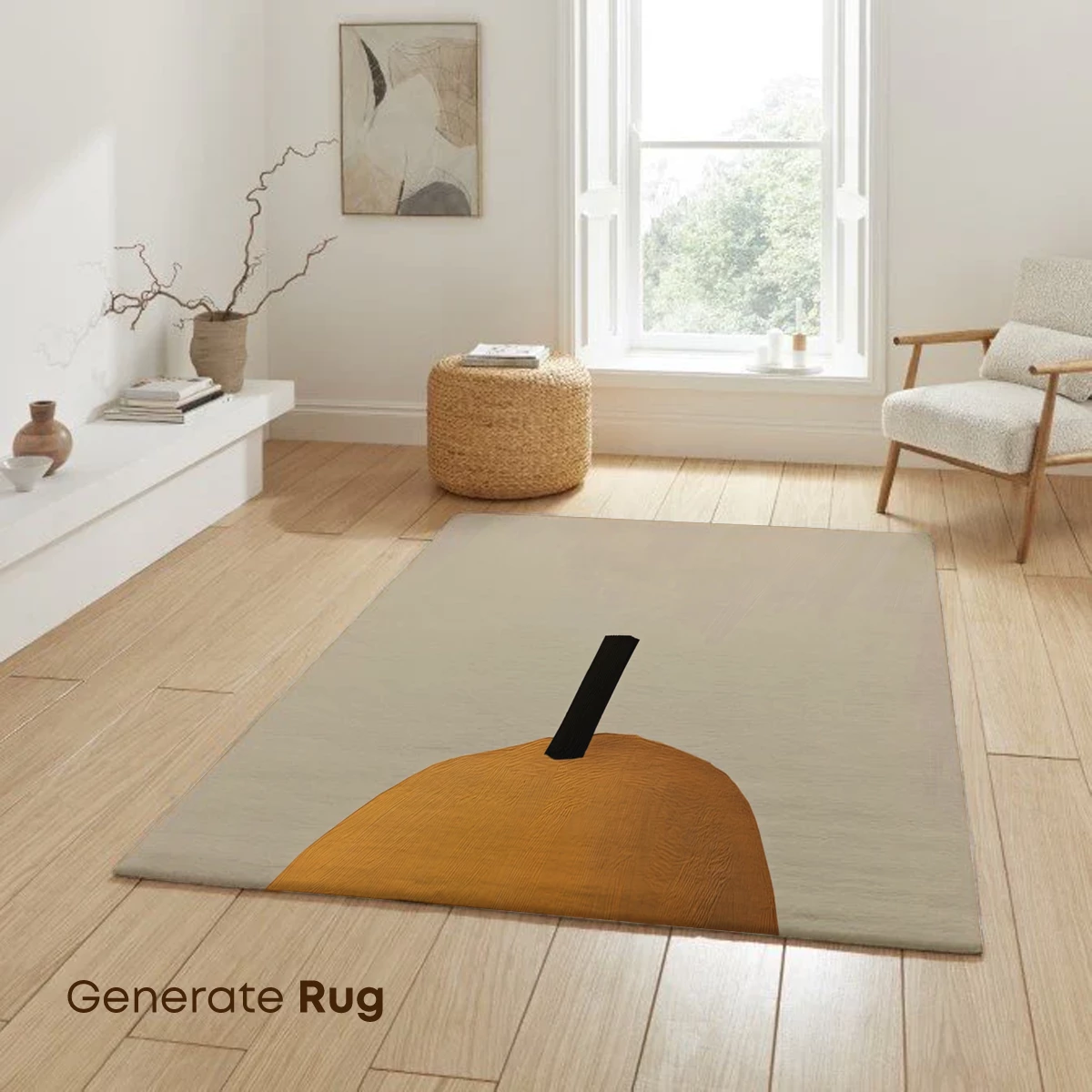 Cheerful Pumpkin Smile: Textured Minimalism - Image 6