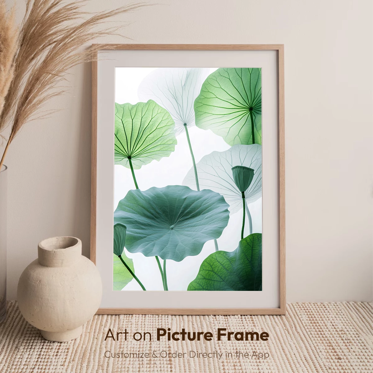 Ethereal Lotus Leaves: Nature's Delicate Canopy - Image 7