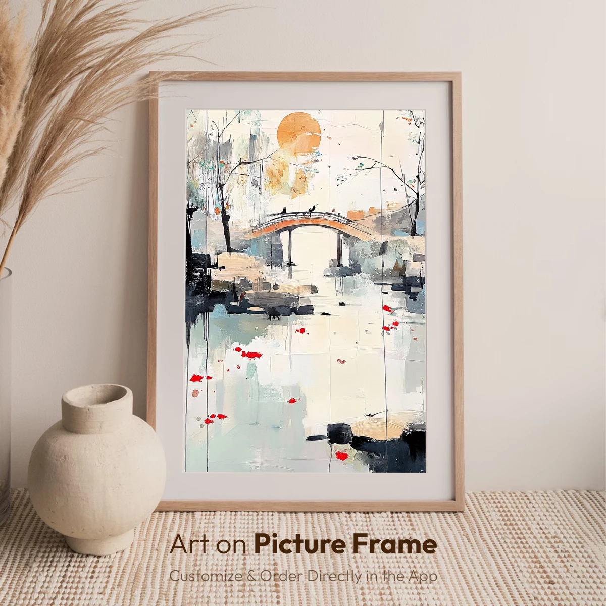 Abstract Bridge at Dawn: Modern Impressionism - Image 6
