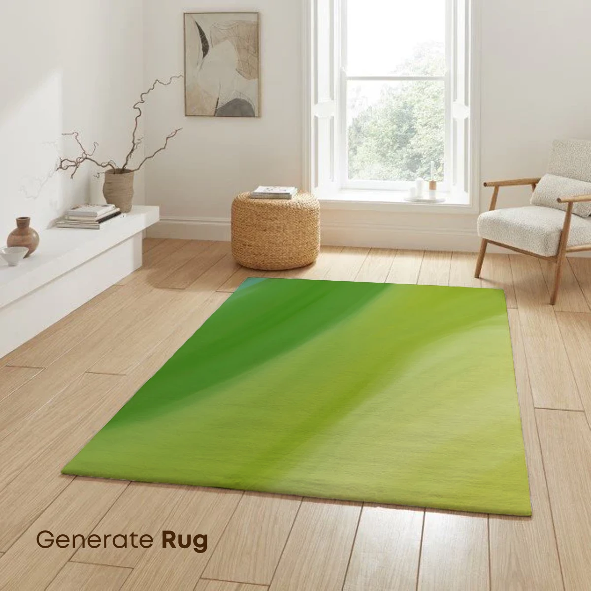 Fluid Green Symphony: Abstract Flow Art - Image 6