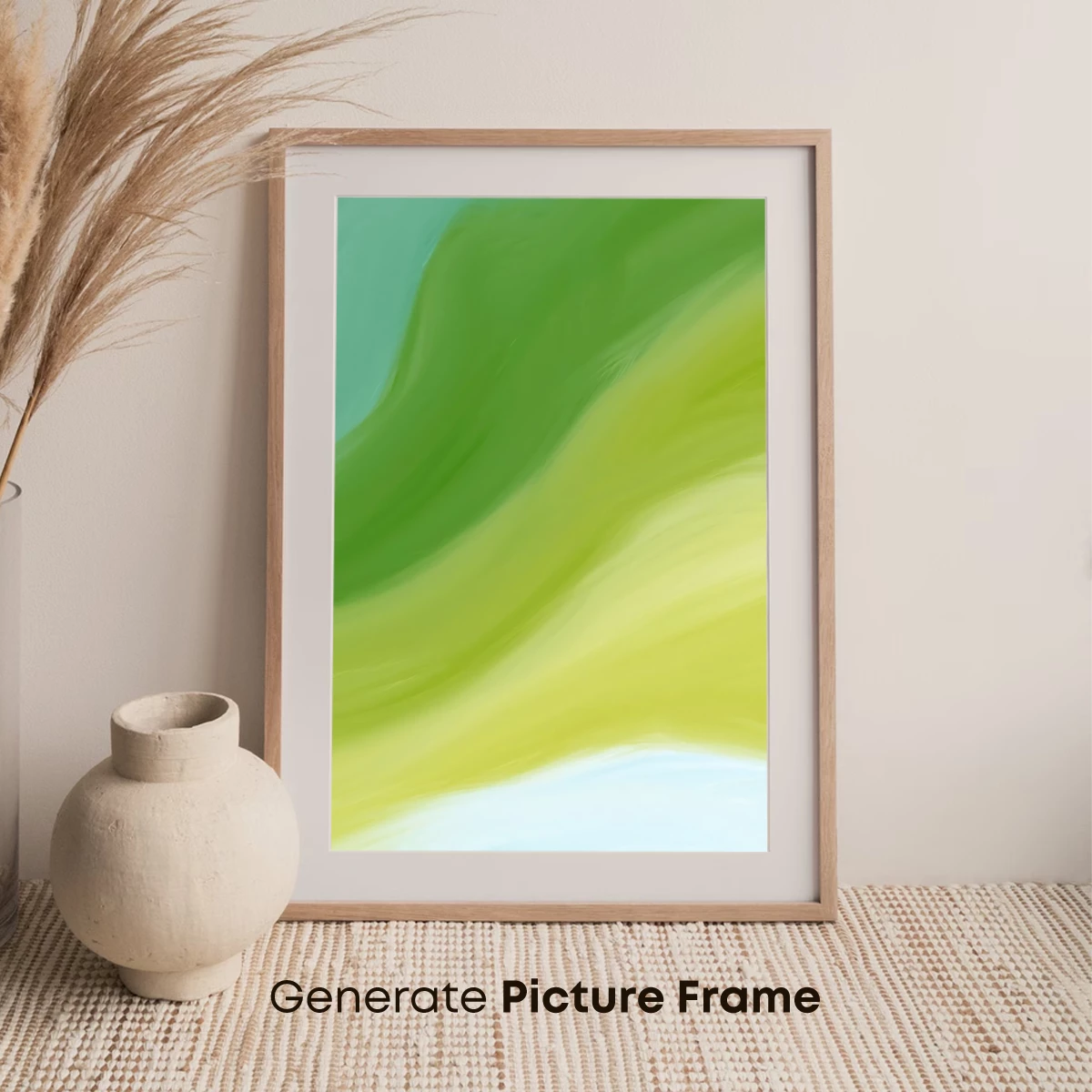 Fluid Green Symphony: Abstract Flow Art - Image 7