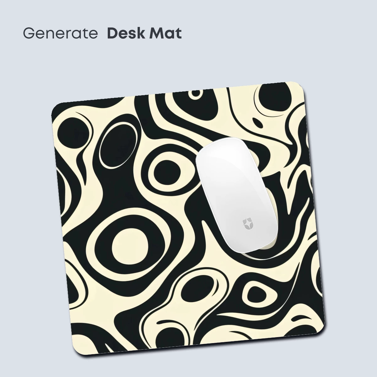 Abstract Black and Cream Fusion: Liquid Geometry - Image 4