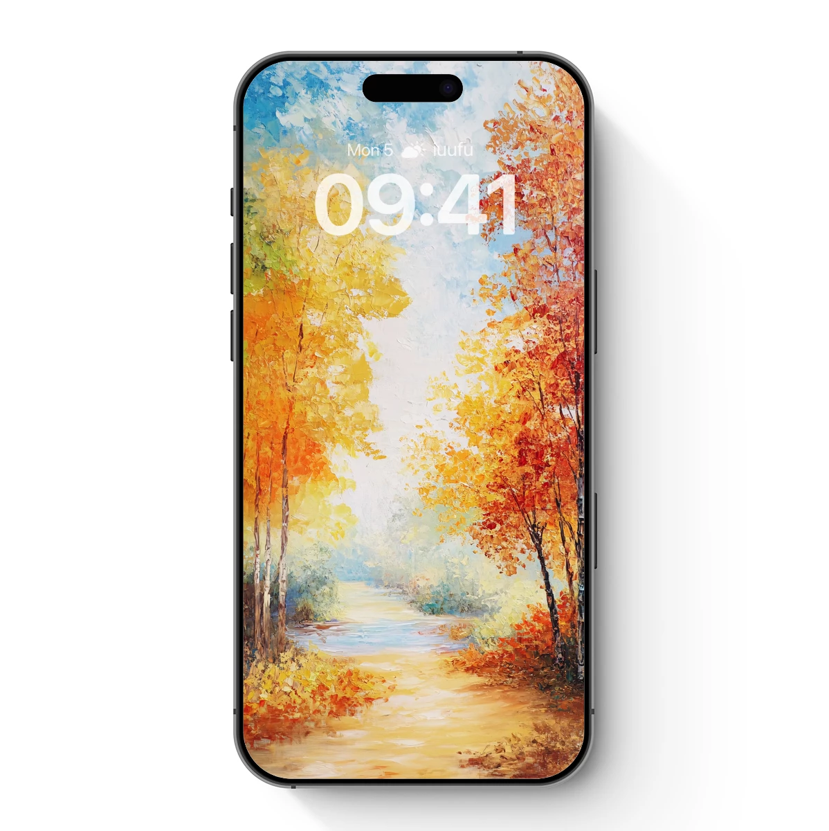 Autumnal Pathway in Impressionist Glow