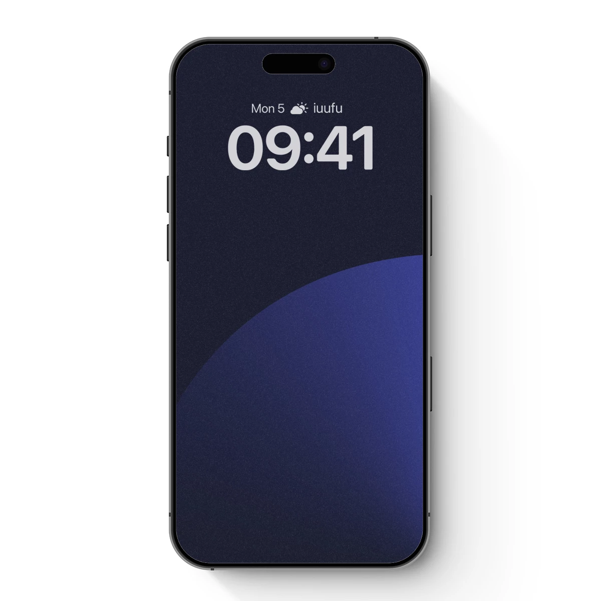 Eclipse of Serenity: Gradient Blue Sphere