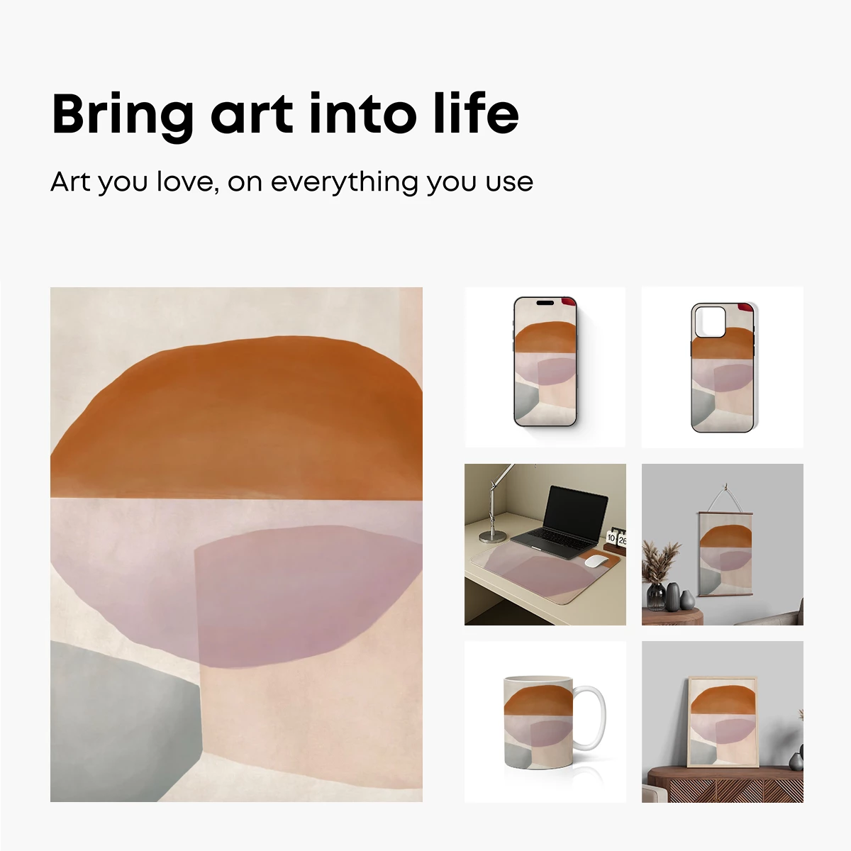 Abstract Terraforms: Earthy Tones in Organic Shapes - Image 2