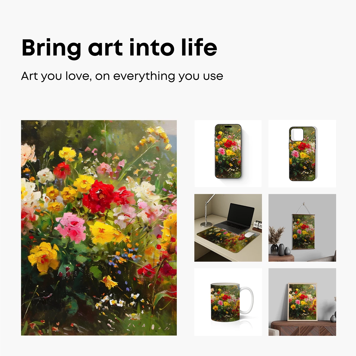 Bouquet of Brilliance: Impressionist Floral Symphony - Image 2