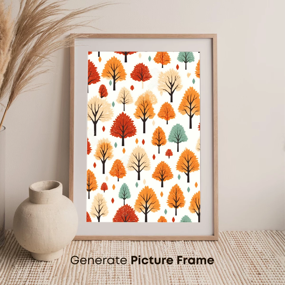 Autumn Forest Palette: Vibrant Trees in Seasonal Harmony - Image 7