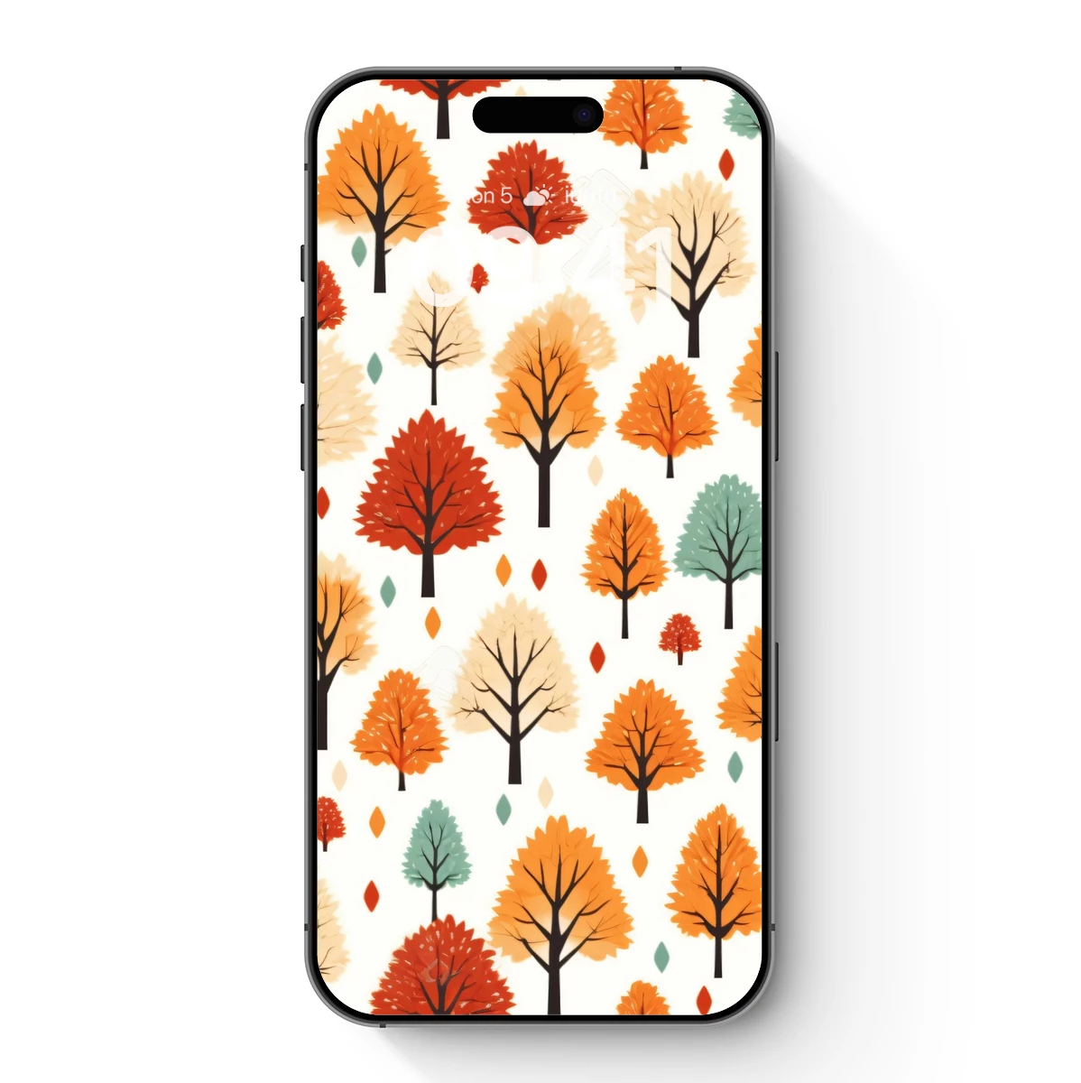 Autumn Forest Palette: Vibrant Trees in Seasonal Harmony