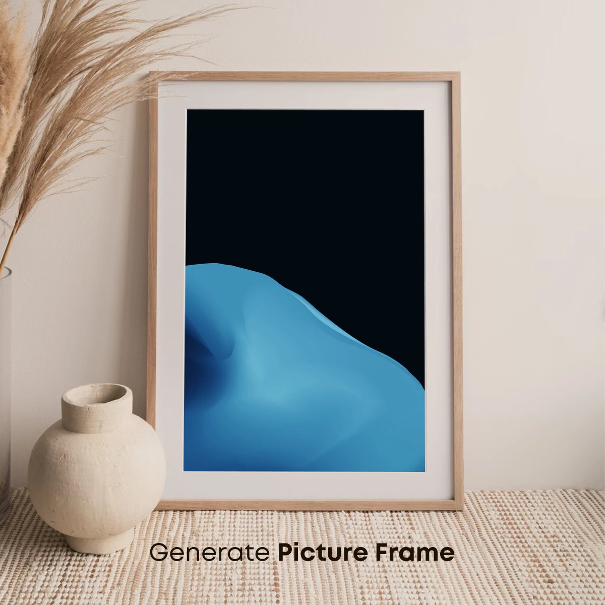 Ethereal Blue Wave: A Digital Sculpture - Image 7
