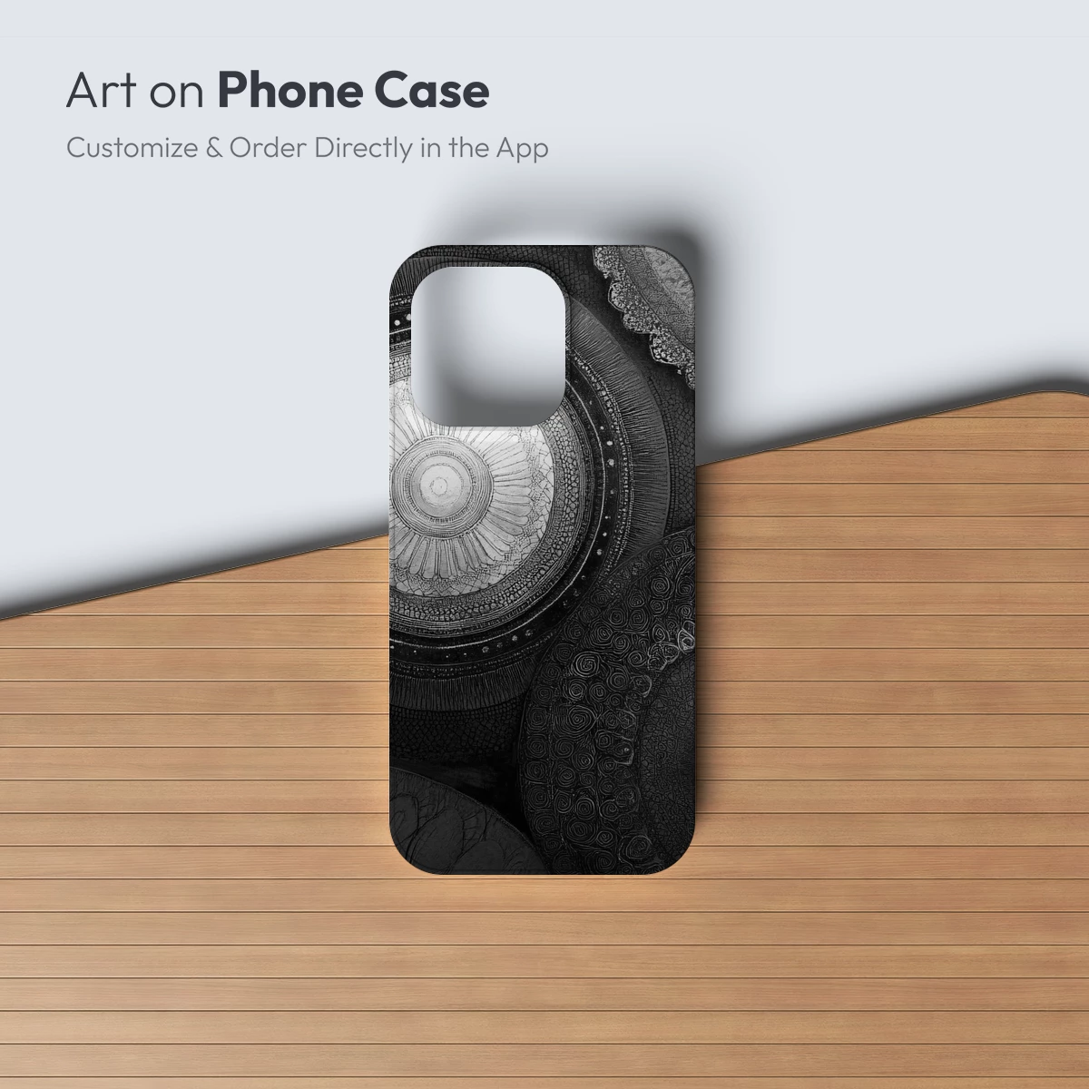 Eternal Mandala Echoes: Monochrome Symmetry - Image 2