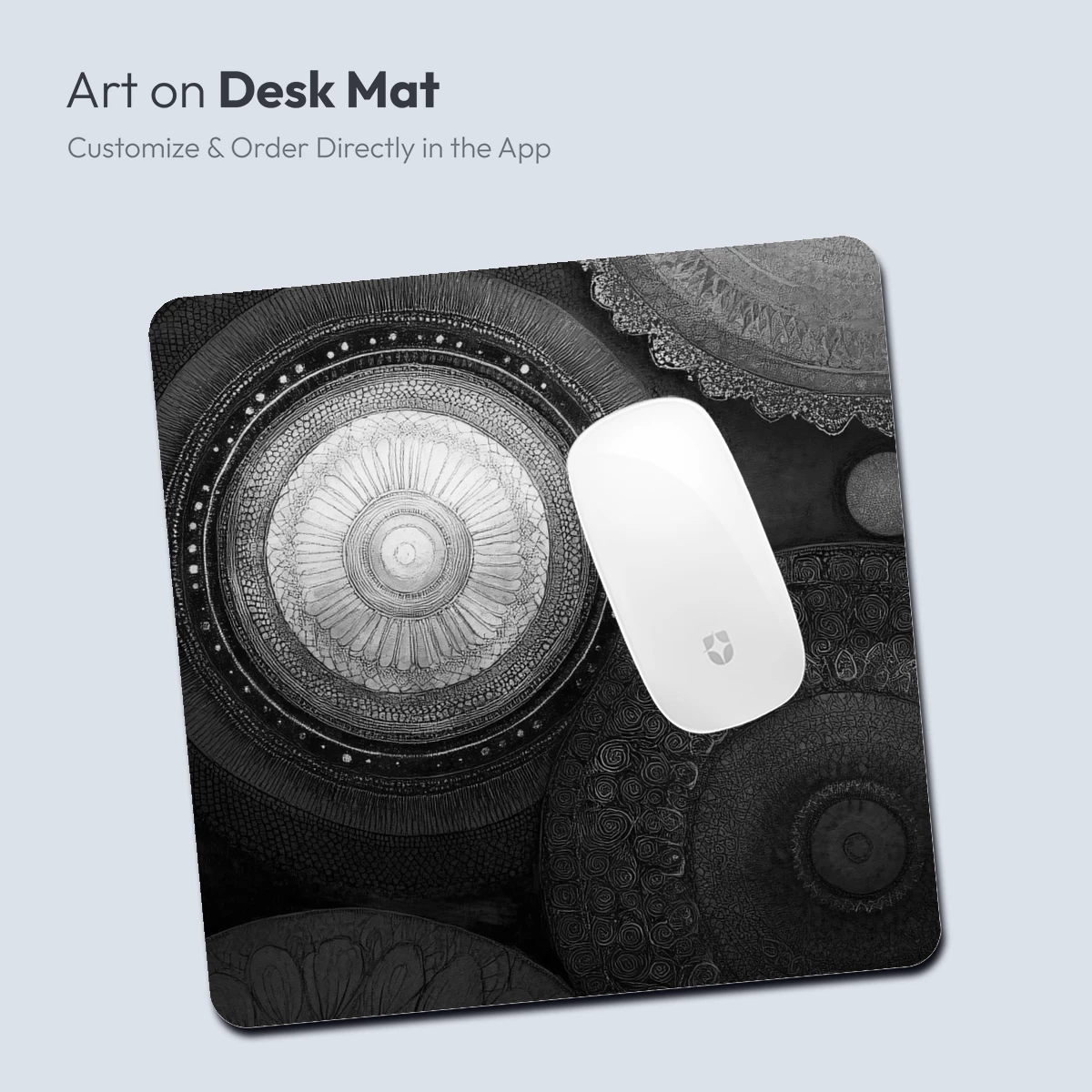 Eternal Mandala Echoes: Monochrome Symmetry - Image 3