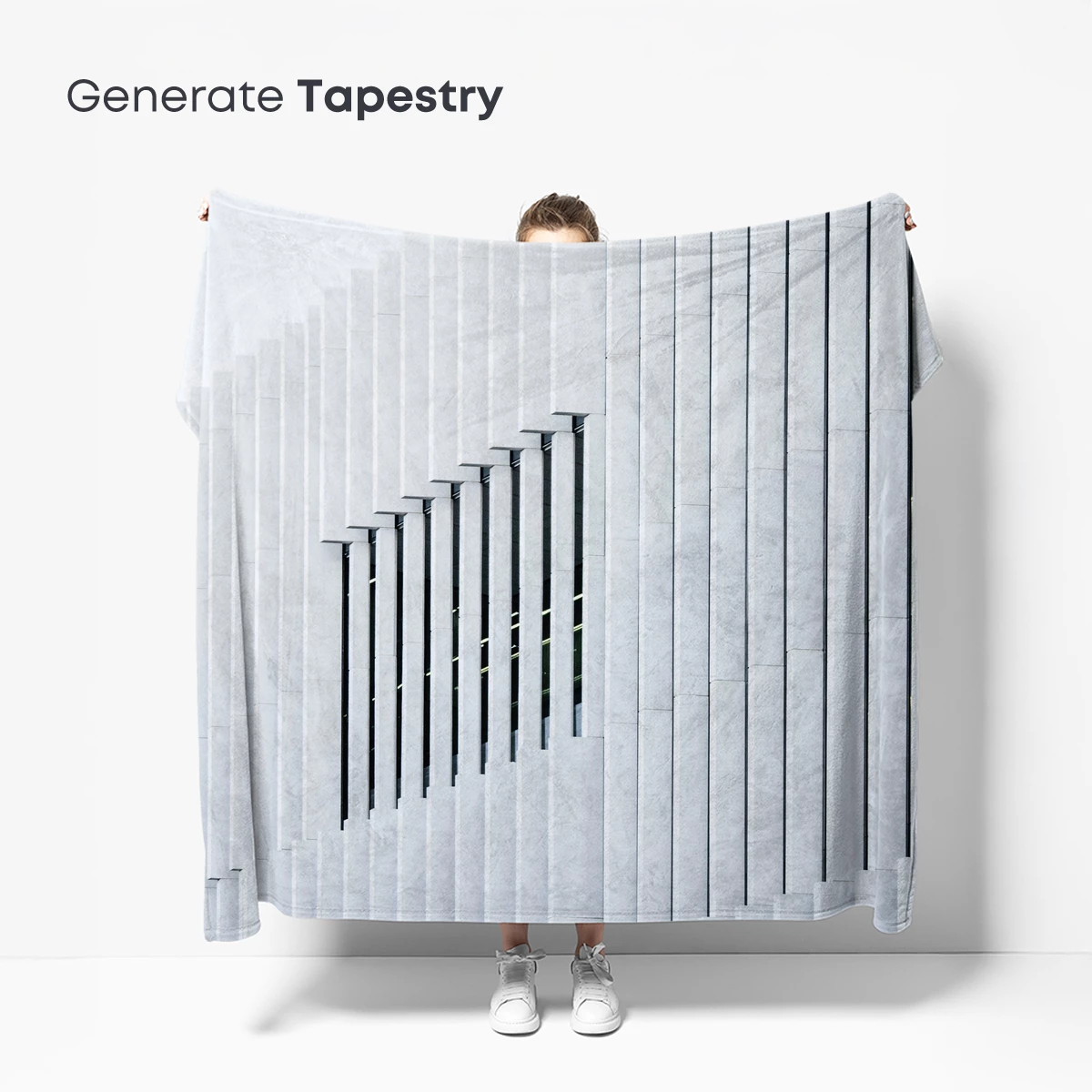 Geometric Symphony: Ascending Columns in Harmony - Image 5