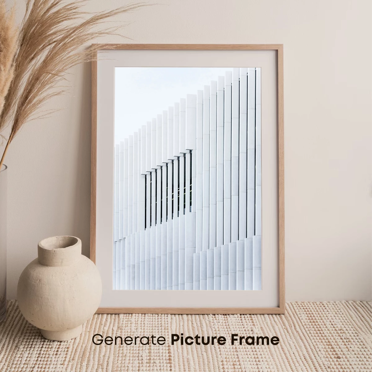 Geometric Symphony: Ascending Columns in Harmony - Image 7