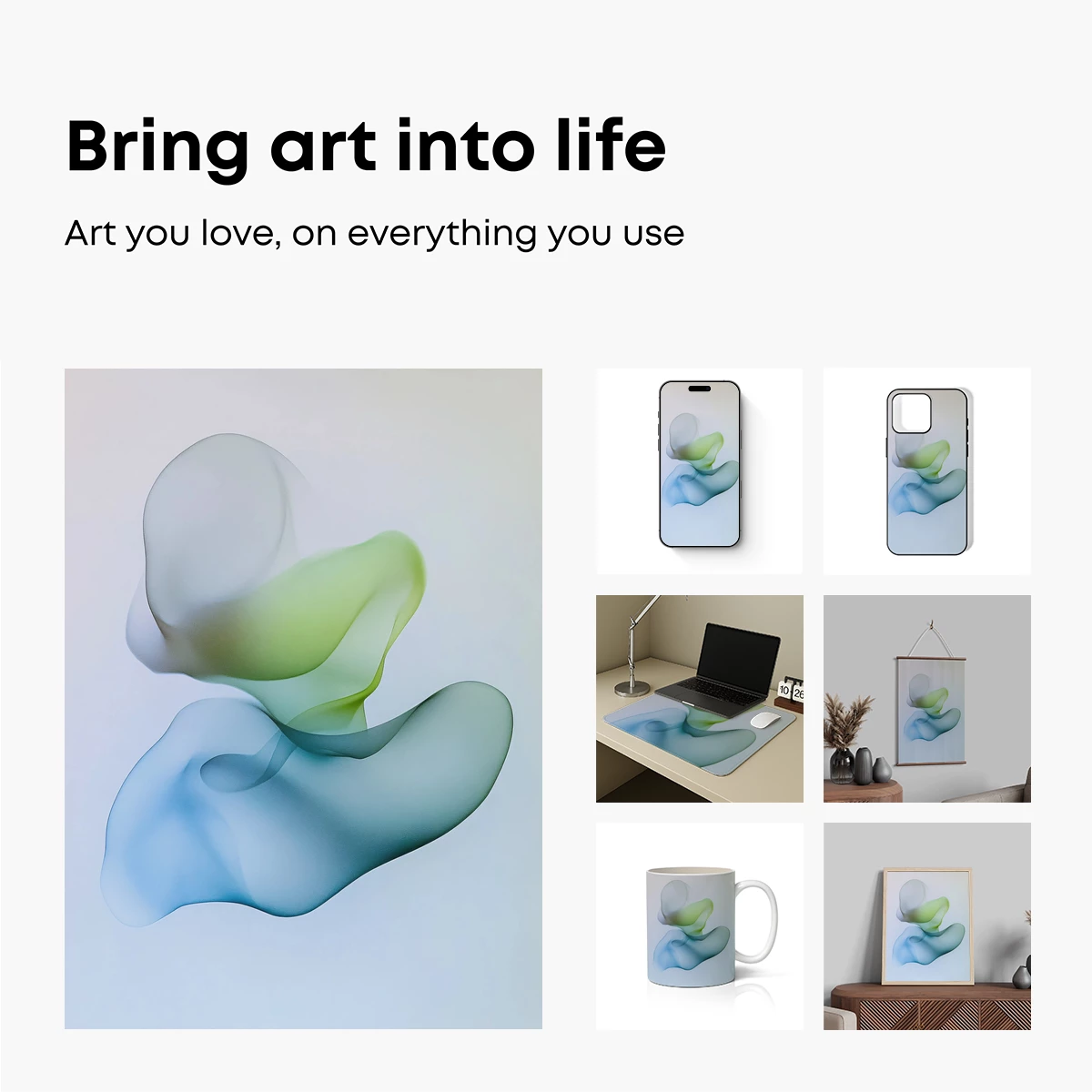 Ethereal Flow: Abstract Sculptural Forms - Image 2