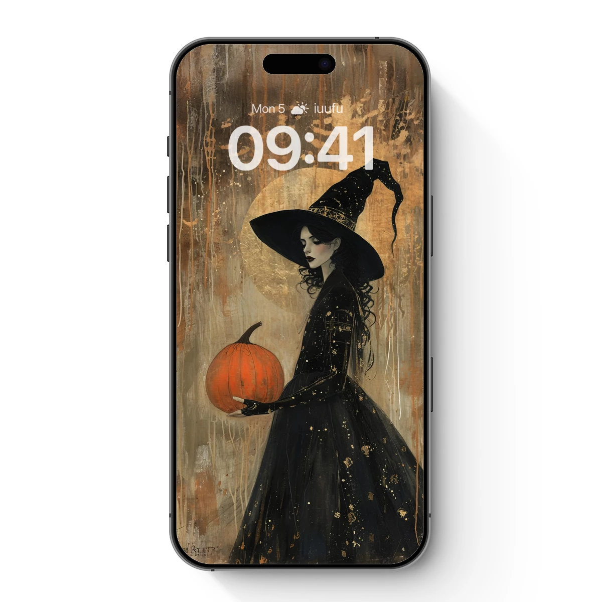 Enchanted Witch with Pumpkin: Gothic Halloween Art Enchanted Witch with Pumpkin: Gothic Halloween Art