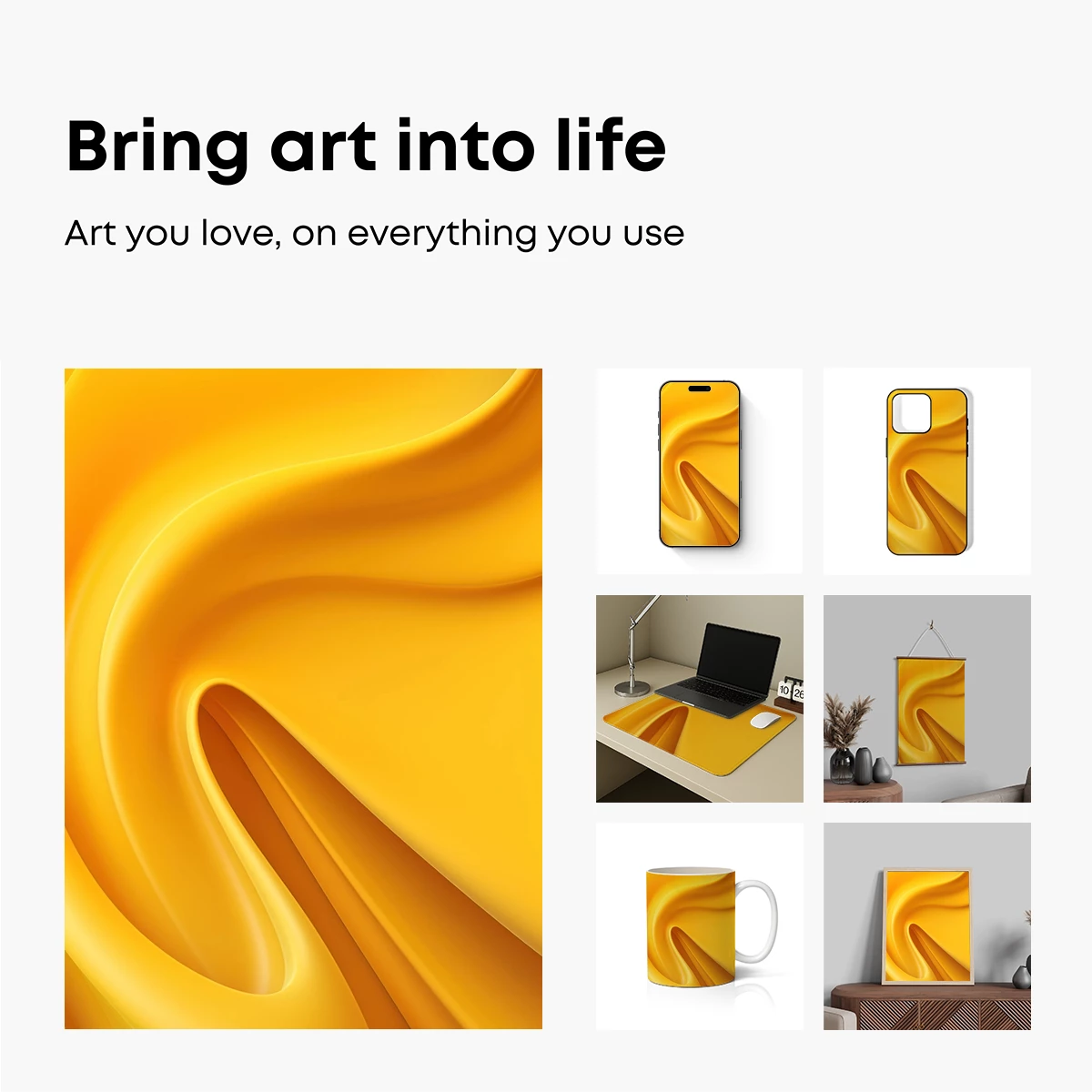 Golden Silk Symphony: Fluid Elegance in Motion - Image 2