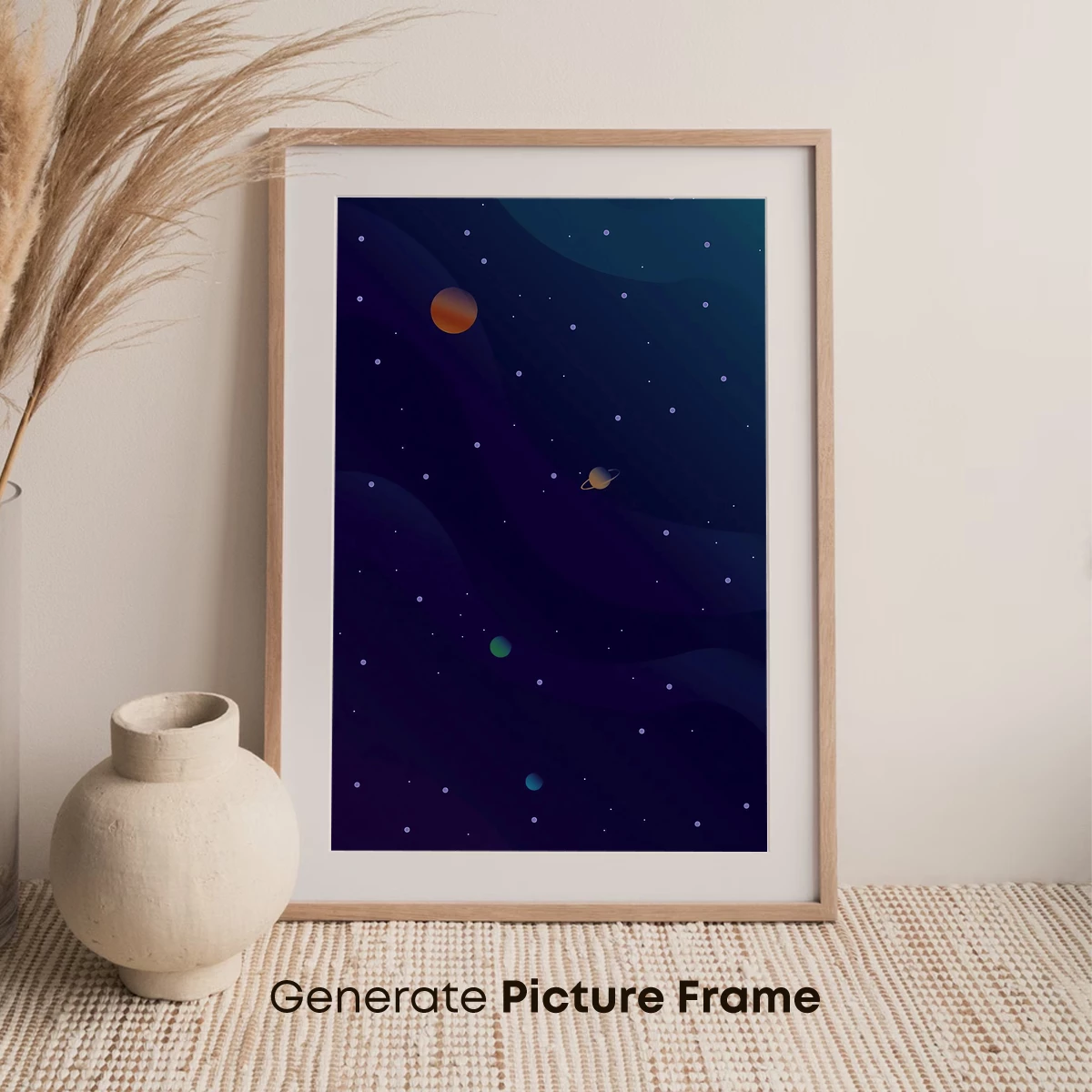 Cosmic Serenade: Planetary Dance in Night's Embrace - Image 7