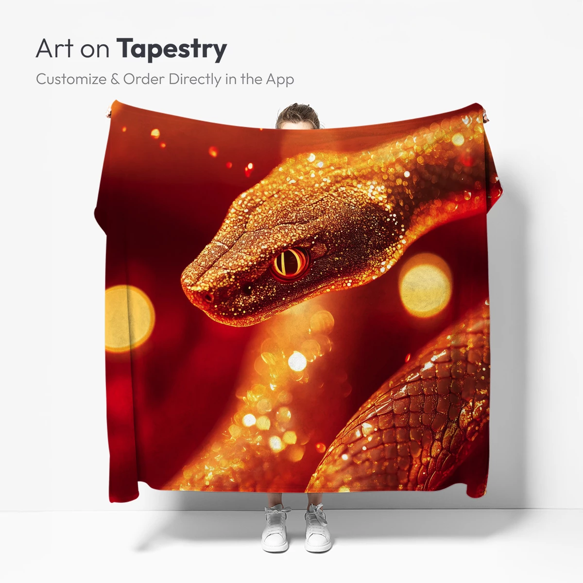 Golden Serpent in Emberlight - Image 4