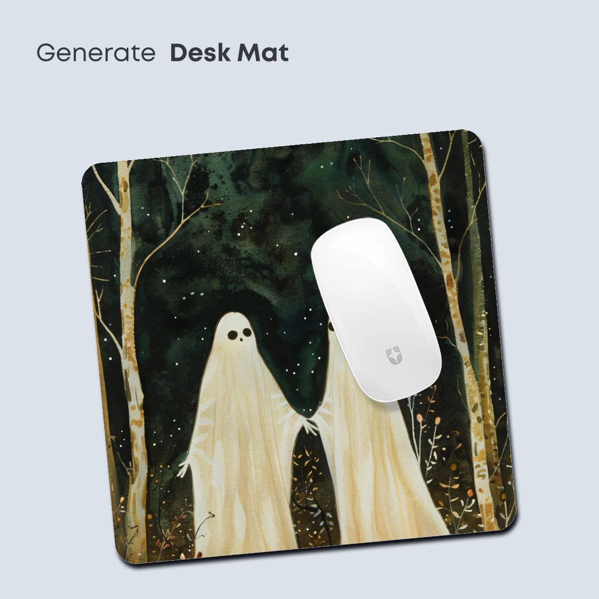 Ghostly Duo in Moonlit Forest - Image 4