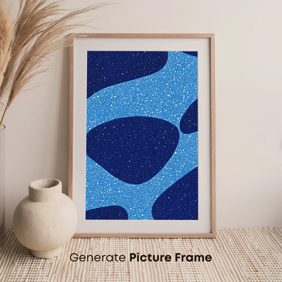 Blue Cosmic Ripple: Abstract Fluid Art - Image 7