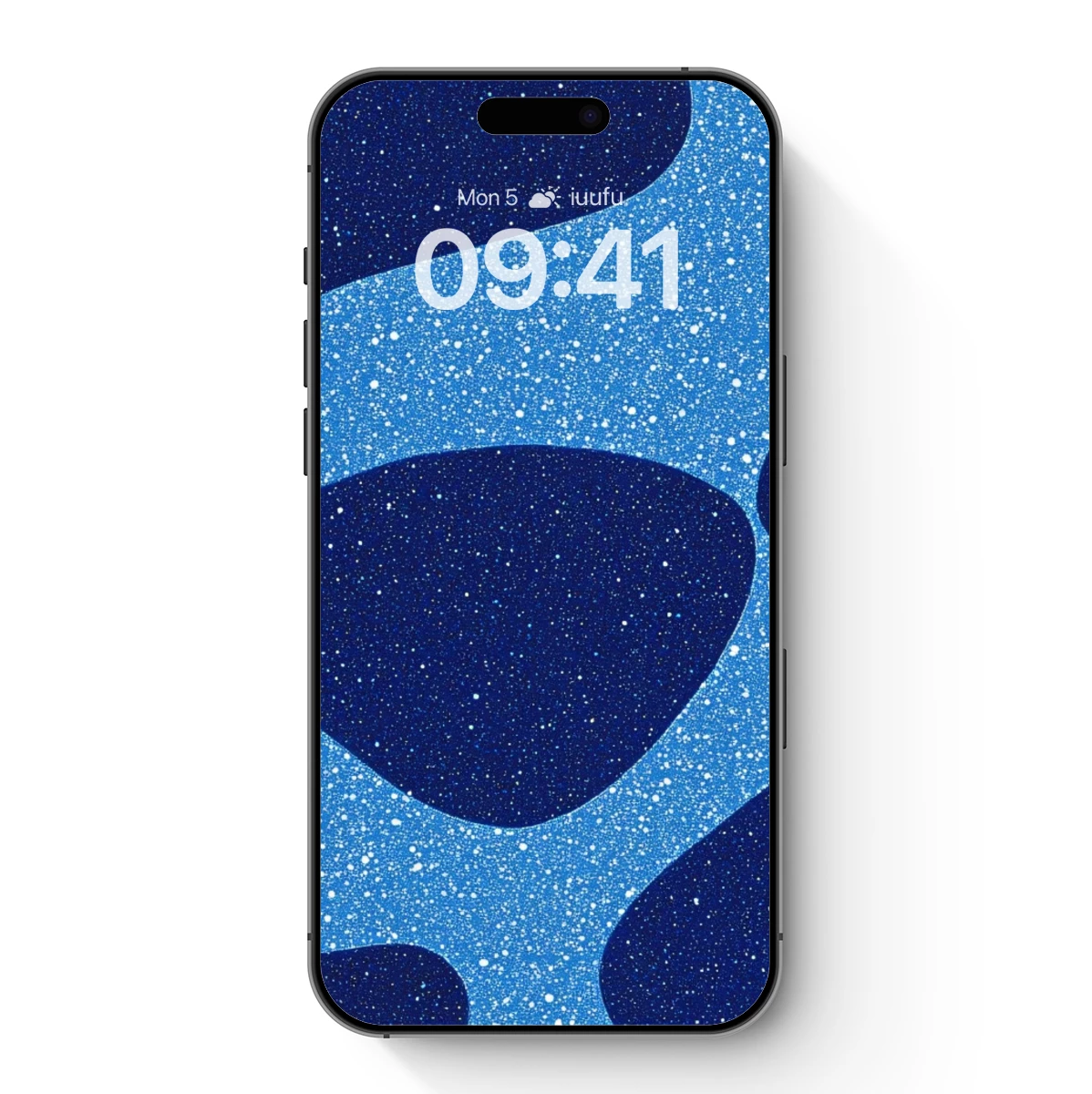 Blue Cosmic Ripple: Abstract Fluid Art