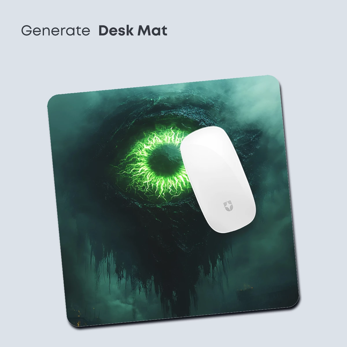 Ethereal Eye of the Abyss: Neon Green Visions - Image 4