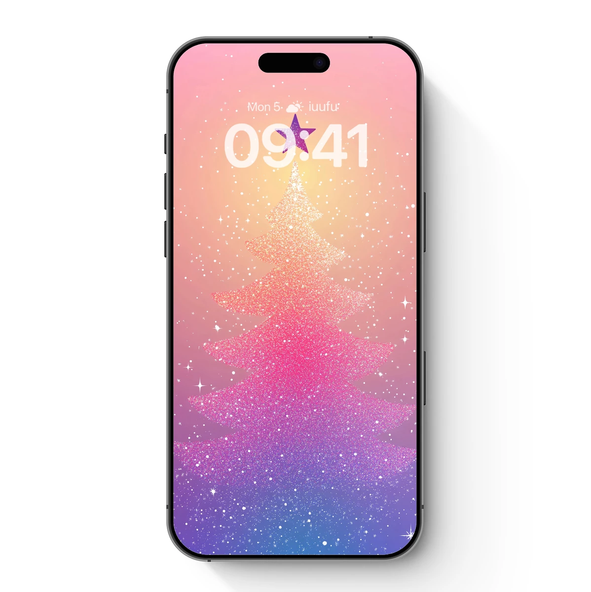 Glittering Gradient Christmas Tree