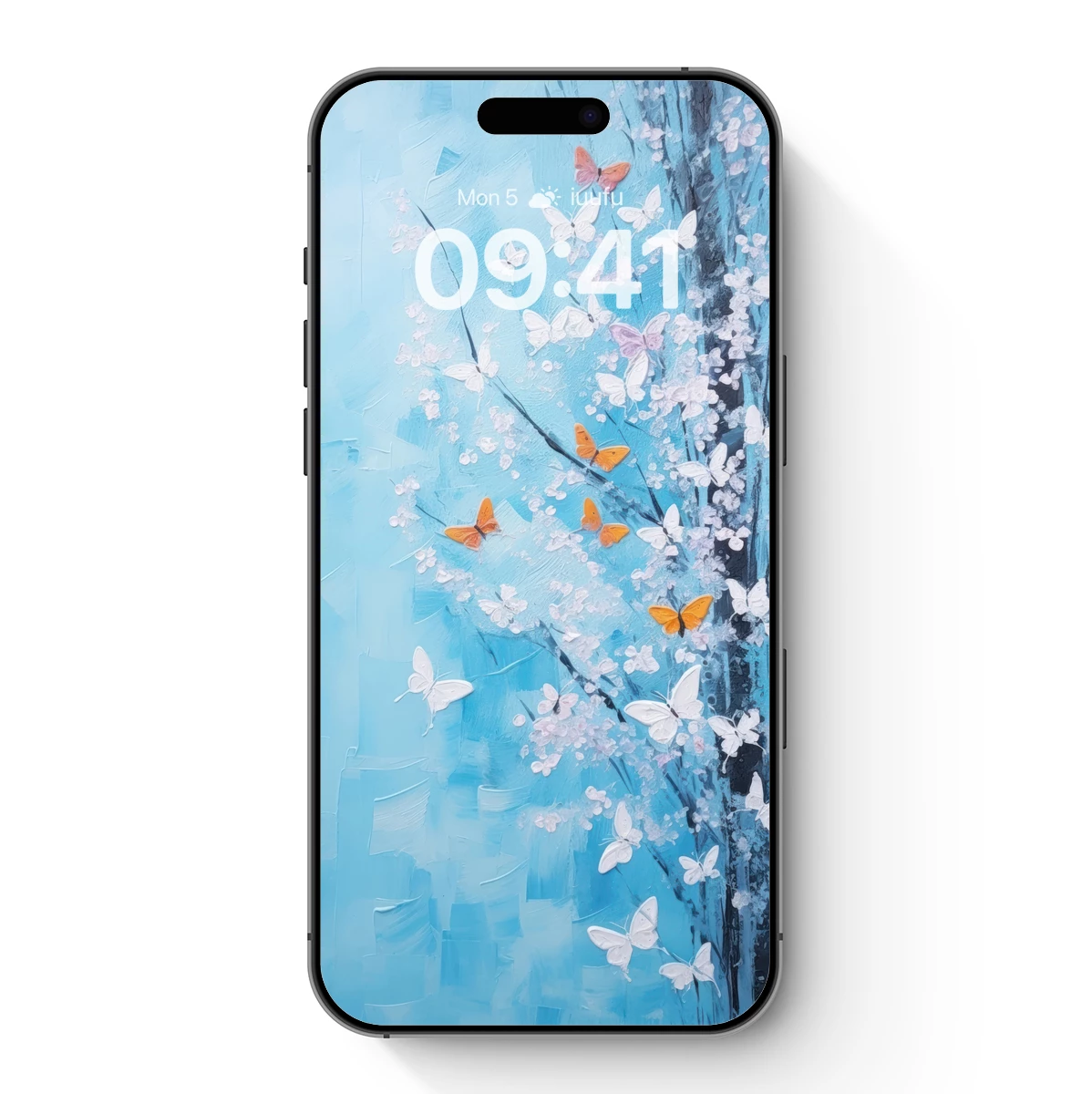 Butterfly Blossom Symphony in Blue