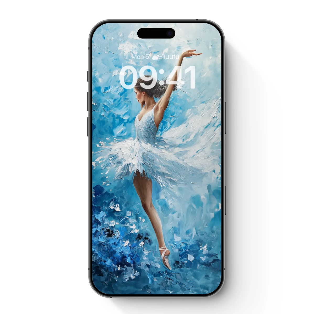 Ethereal Ballet in Blue: Impressionist Dance Elegance