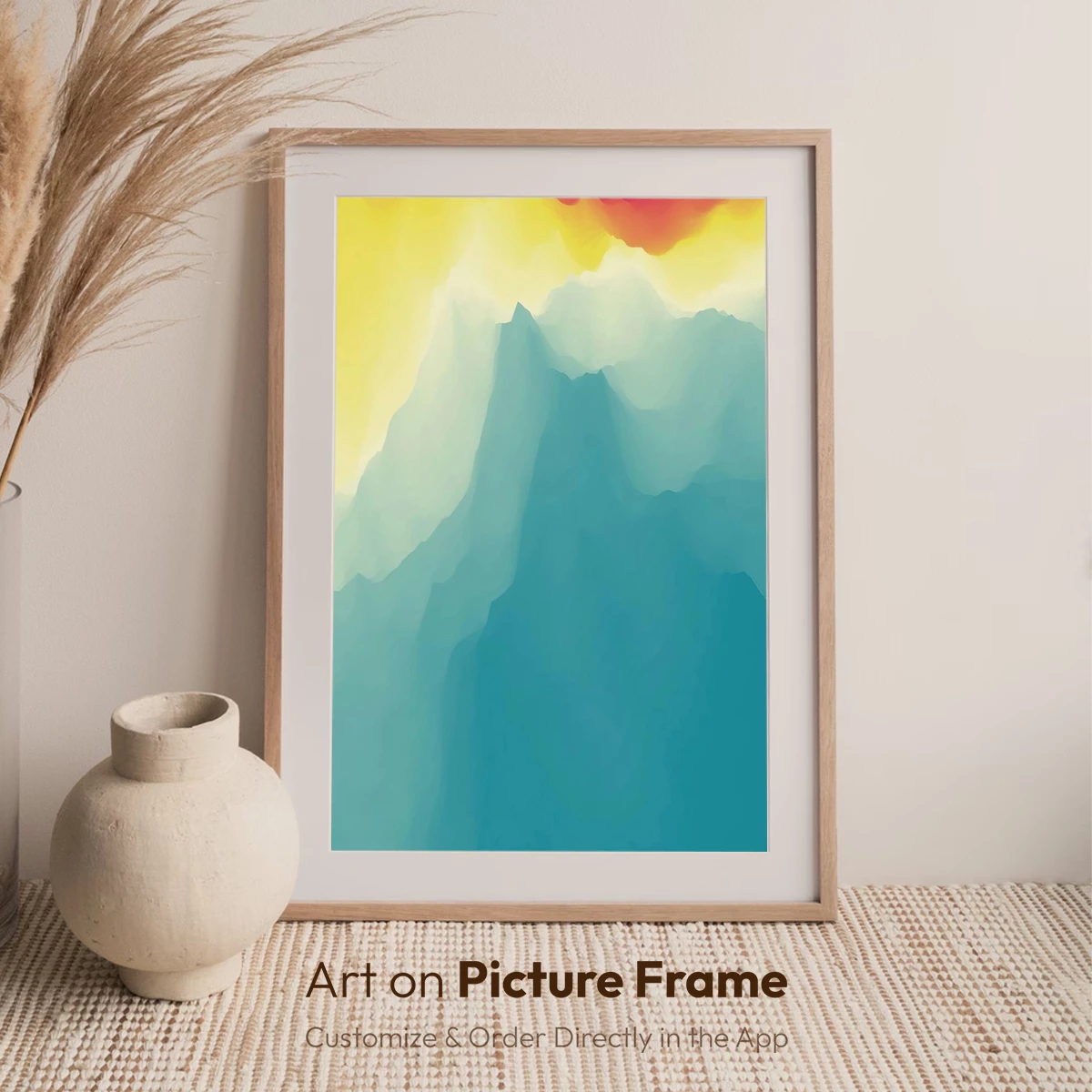 Abstract Mountain Dawn: Color Fusion Landscape - Image 6