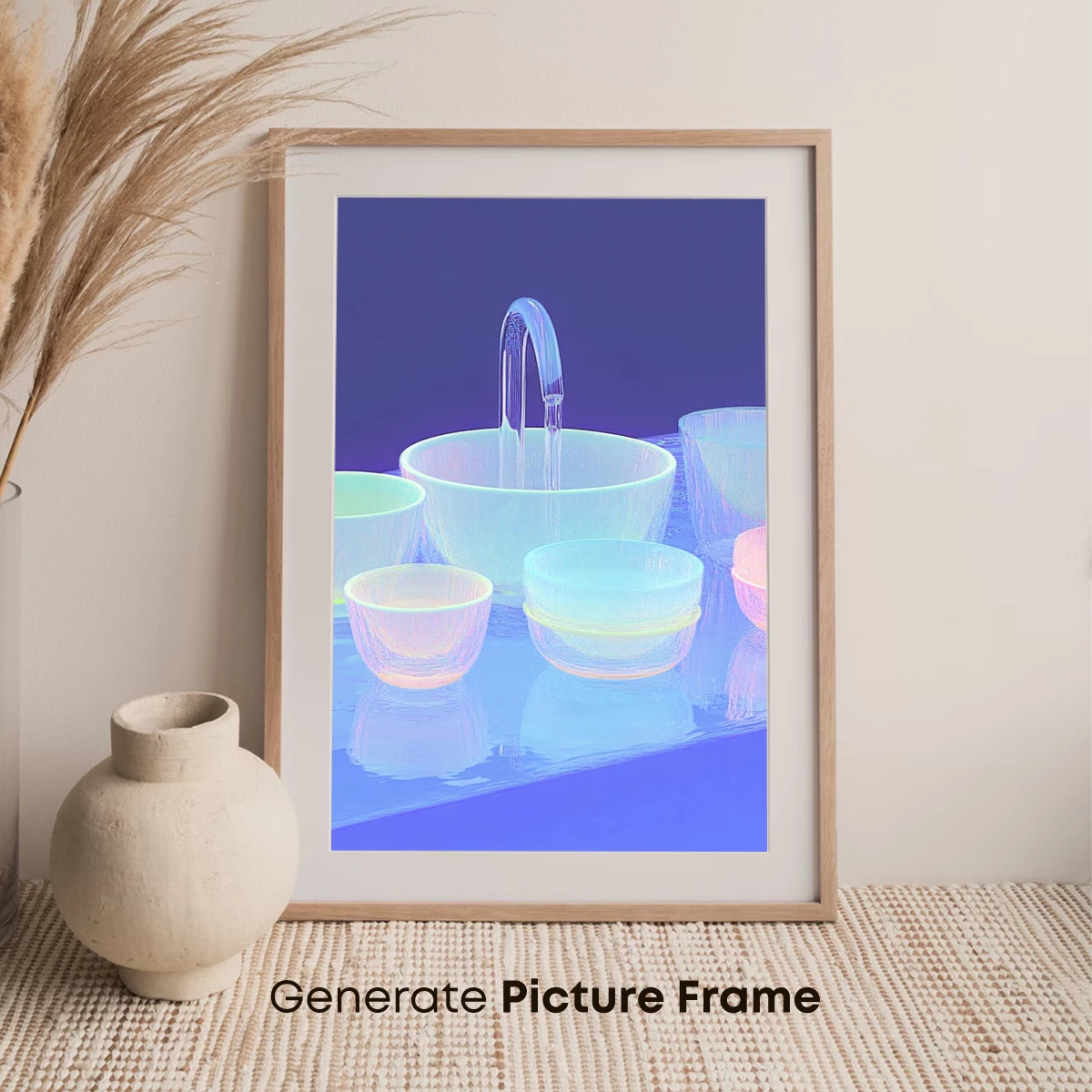 Neon Glow Bowls: Futuristic Hydration Art - Image 7