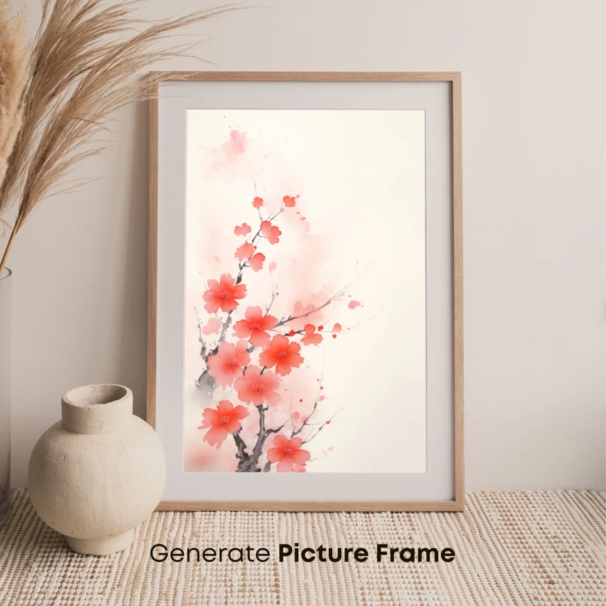 Blossom Whisper: Ink-Painted Cherry Flowers - Image 7