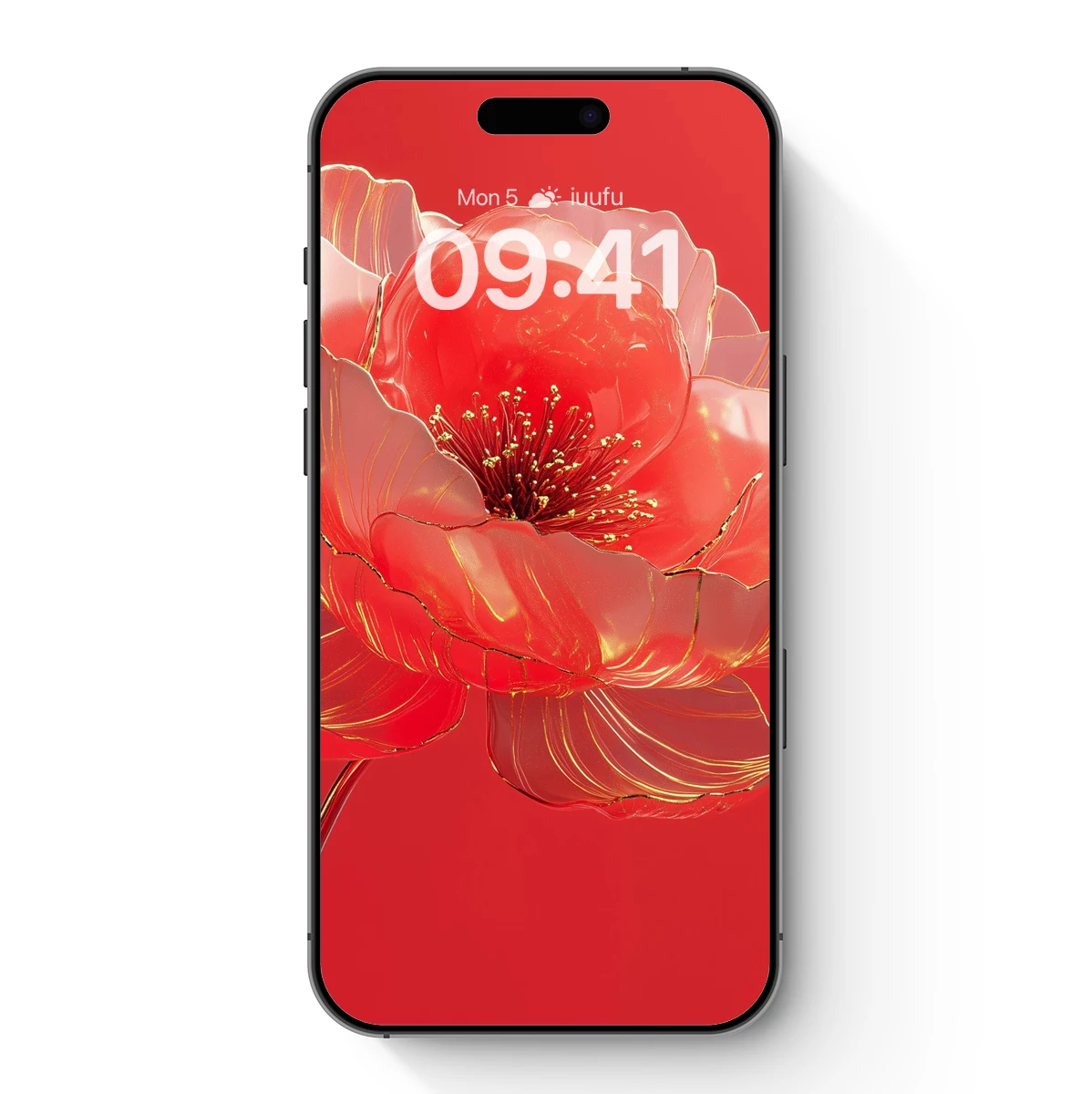 Golden-Edged Crimson Bloom: A Luminous Floral Artistry Golden-Edged Crimson Bloom: A Luminous Floral Artistry